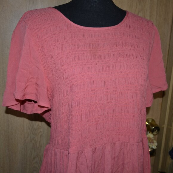 Torrid Pink Short Sleeve BabyDoll Top - Picture 6 of 9